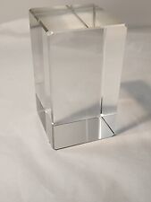Crystal cube paperweight for sale  Doylestown