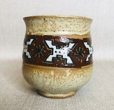 Plantador de cerâmica vintage Enesco Japão design asteca 3,5” T X 3” D comprar usado  Enviando para Brazil