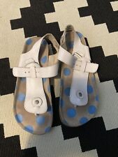 White leather sandals for sale  HORLEY