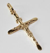 9CT YELLOW GOLD CRUCIFIX CROSS PENDANT ~ BRAND NEW for sale  Shipping to South Africa