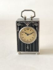 silver carriage clock for sale  NEW MALDEN
