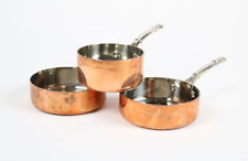 Set of 3 Ruffoni Copper-Clad Mini Sauce Pans 4"x2" for sale  Shipping to South Africa