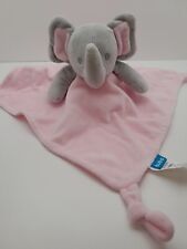 Cobertor de segurança Buba cinza elefante rosa 12" olhos bordados de pelúcia amorosa comprar usado  Enviando para Brazil