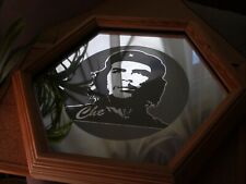 Espelho vintage exclusivo Che Guevara moldura de madeira jateada 60cmx60cm comprar usado  Enviando para Brazil