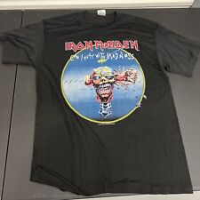Camisa vintage anos 80 Iron Maiden Can I Play With Madness Tour 1988 tamanho XL comprar usado  Enviando para Brazil