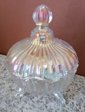 Lustre glass footed for sale  STRATHPEFFER