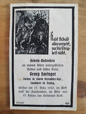 Sterbebild death card gebraucht kaufen  Deutschland