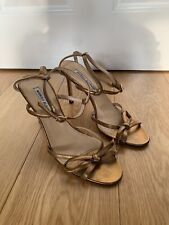 Manolo blahnik gold for sale  CANTERBURY