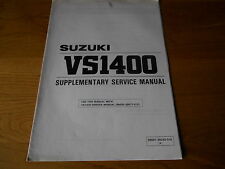 Suzuki vs1400 supplementry for sale  BRIDGWATER