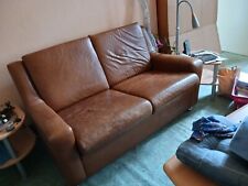 Couch leder hellbraun gebraucht kaufen  Berlin