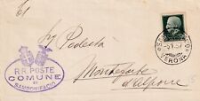 piego postale - regno - comune di sambonifacio - affr cent 25, usato usato  Palermo