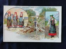 Cartolina valsesia costumi usato  Italia