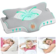 Elviros Cervical Contour Memory Foam Pillow for Neck Shoulder Pain Orthopaedic for sale  Shipping to South Africa