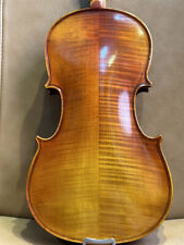 Violino profissional feito à mão tamanho 4/4 duas peças atrás com linda chama + som comprar usado  Enviando para Brazil