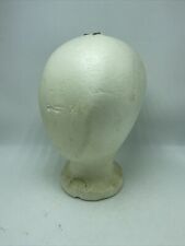 White Styrofoam Head Faceless Mannequin Wig Hat Display Vintage for sale  Temecula