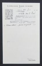 Facture 1911 lille d'occasion  Nantes