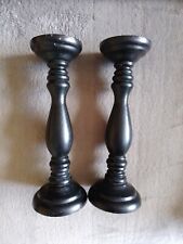 Pair black candle for sale  HALIFAX