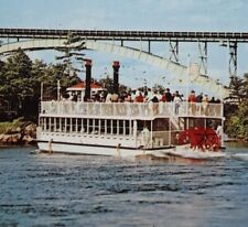 Postcard - Paddle Wheeler Tour Boat,  Thousand Island Bridge St. Lawrence River for sale  Brick