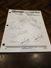 Hardee parts manual for sale  Elgin