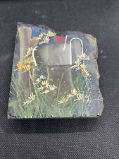 Hand Painted Granite Slab Mailbox Placque Decor Floral for sale  Shipping to South Africa