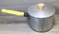 Small antique solid thick Aluminium Camping Pan 2.5 pint solid for sale  Shipping to South Africa