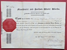 Share certificate 1809 for sale  LONDON