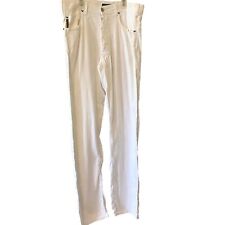 Pantalones de mezclilla para hombre Armani Comfort Fit blancos con botones talla 33 segunda mano  Embacar hacia Argentina