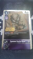 Eyesmon: Scatter Mode BT7-069 Store Participant Alt Art NM Unplayed Digimon Card for sale  Shipping to South Africa