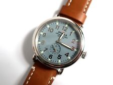 Reloj Reloj con correa de cuero gris 47 mm Shinola Detroit The Runwell　 segunda mano  Embacar hacia Argentina