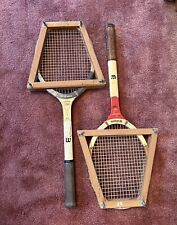 Conjunto de 2 raquetes de tênis dos anos 1960 em raquete imprensa Wilson Kramer e Hardwick Flight comprar usado  Enviando para Brazil