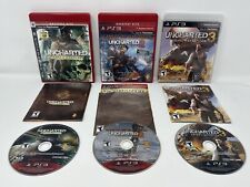 Uncharted Trilogy Lote 1 2 3 Sony PlayStation 3 PS3 Conjunto Completo Drake’s Fortune+ comprar usado  Enviando para Brazil