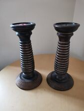 Pair turned wood for sale  LEICESTER