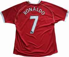 cristiano ronaldo maglia manchester united 2006 2007 aig CR7 jersey authentic XL usato  Roma