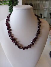 Garnet necklace for sale  MAUCHLINE