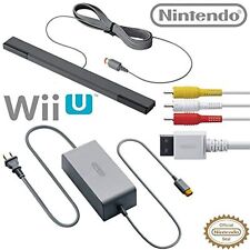 Nintendo Brand Wii U AC Adapter Composite AV Cable y barra de sensores para Wii segunda mano  Embacar hacia Argentina