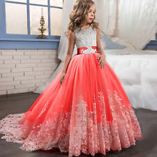 Vestido de festa feminino moda princesa meninas casamento formatura crianças vestido de dama de honra** comprar usado  Enviando para Brazil
