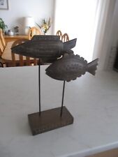 Two wooden fish for sale  BONNYRIGG
