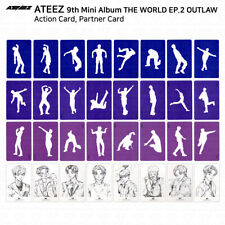 Cartão de ação oficial ATEEZ 9º mini álbum THE WORLD EP.2 OUTLAW cartão de parceiro, usado comprar usado  Enviando para Brazil