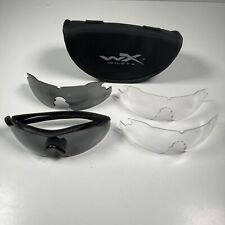 Óculos de proteção Wiley X Vapor exército dos EUA APEL com estojo 2 lentes transparentes fumaça e 2 comprar usado  Enviando para Brazil