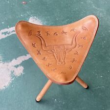 Legged stool leather for sale  Milton