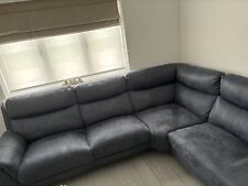 Leather corner sofa for sale  SHEFFORD