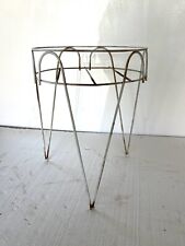 Vintage Mid Century Modern Metal Hairpin Legs Plant Stand Pot Holder 15” TALL for sale  Shipping to South Africa