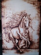 Pirografia legno cavallo usato  Torino