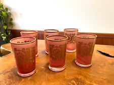 Vintage cranberry glass for sale  Shipping to Ireland
