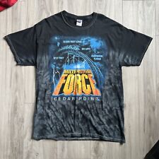 Cedar Point Millennium Force Stats Tie Dye Roller Coaster L Shirt Space Ohio VTG for sale  Shipping to South Africa