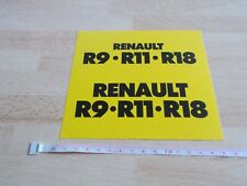 Renault r11 r18 d'occasion  Expédié en Belgium