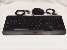 Teclado USB Dell SK 8185 / mouse láser Dell M/N M-UAV-DEL8 usado segunda mano  Embacar hacia Argentina