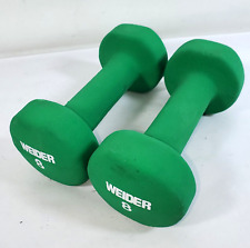Used, Set of 2 Weider 8 lb Neoprene Dumbbells Hand Weights for sale  Shipping to South Africa