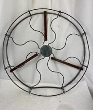 VTG 17.5" CAGE ONLY for GE General Electric Brass Blade Fan w Name Plate Badge, used for sale  Shipping to South Africa