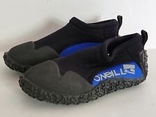O'Neill Wetsuits Youth Reactor Reef Boot 2mm Water Shoes Sock Black Blue Size XS for sale  Shipping to South Africa